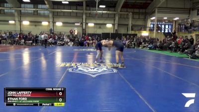 133 lbs Cons. Round 2 - Ethan Ford, University Of Southern Maine vs John Lafferty, New England College