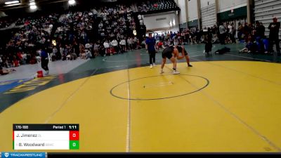 176-188 lbs Champ. Round 1 - Brycen Woodward, Broken Bow Wrestling Club vs Josue Jimenez, O`neill Leprechauns