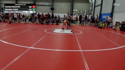 46 lbs 3rd Place - Teagan Risacher, Sewickley vs Brianna Corey, Glen Campbell