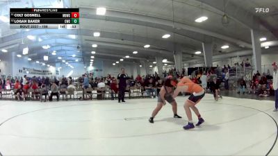 198 lbs Cons. Round 2 - Colt Gosnell, Midwest Destroyers Wrestling Club vs Logan Baker, Concordia Wrestling Club