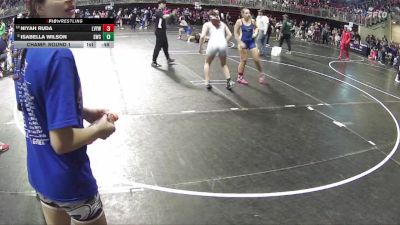 165 lbs Champ. Round 1 - Isabella Wilson, Scottsbluff Wrestling Club vs Niyah Ruda, Logan View Youth Wrestling