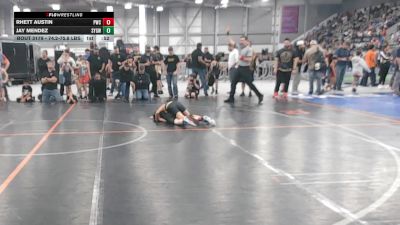 74.2-75.8 lbs Champ. Round 3 - Jay Mendez, Scrap Yard Garage Wrestling vs Rhett Austin, Prometheus Wrestling Club