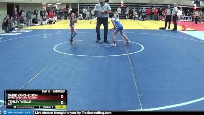 70 lbs Cons. Round 1 - Sadie Yang-Elson, Summit Wrestling Academy vs Tenley Wells, BGC