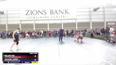 132 lbs Quarterfinal - Michael Lewis, Stallions Wrestling Club vs Dillon Ivie, Longhorn Wrestling Club
