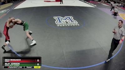 Quarterfinal - Riley Johnson, Omaha Skutt Catholic vs Zech Roggasch, Sidney