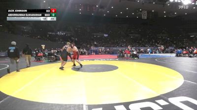 6A Boys 285 lbs Cons. Round 2 - Abdurrahman Elshahawani, Mountainside Boys vs Jack Johnson, Oregon City Boys