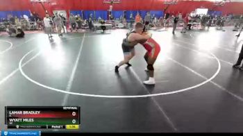 220 lbs Semifinal - Lamar Bradley, IL vs Wyatt Miles, WI