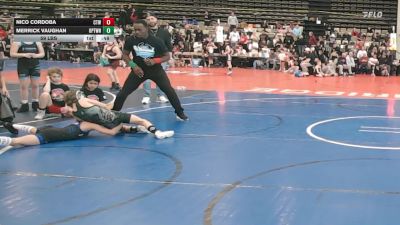 59 lbs Rr Rnd 1 - Nico Cordoba, Cordoba Trained - K3 vs Merrick Vaughan, Upper Township - K3