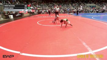 52 lbs Consi Of 8 #1 - Cruz Saldana, Unaffiliated vs Brody Boyd, Team Tulsa Wrestling Club