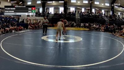 132 lbs 2nd Wrestleback (16 Team) - Sam Mann, Dawson County vs Tyler Ward, Heritage-Catoosa