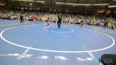 110 lbs Round Of 16 - Kahlayah Brown, Lawton Legends Youth Wrestling vs Jayden Windrix, Lady Outlaw Wrestling Academy