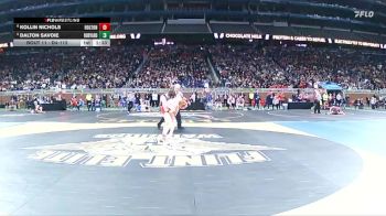 D4-113 lbs Champ. Round 1 - Dalton Savoie, Rudyard vs Kollin Nichols, Holton