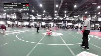 157Yellow lbs Rr Rnd 1 - Cooper Robinson, Waverly vs Gabe Cohen, Garden City