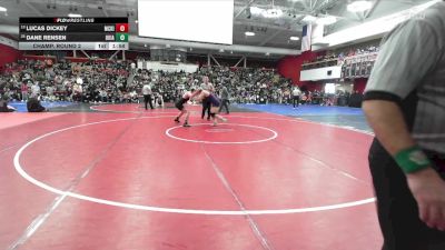 167 lbs Champ. Round 2 - Dane Rensen, Ukiah vs Lucas Dickey, Mc Kinleyville