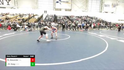 120 lbs Cons. Round 4 - Matthew Hoag, Carmel Youth Wrestling Club vs Maximus Alexander, Club Not Listed