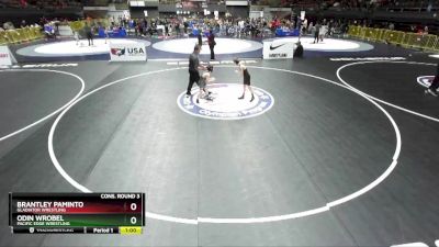 70 lbs Cons. Round 3 - Odin Wrobel, Pacific Edge Wrestling vs Brantley Paminto, Gladiator Wrestling