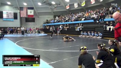 120 lbs Cons. Round 3 - London Jaennette, South Tama vs Callie Nosbisch, Vinton-Shellsburg