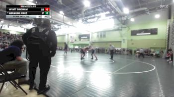 215 lbs Cons. Round 3 - Wyatt Bingham, BIRMINGHAM vs Abraham Cruz, SAN PEDRO
