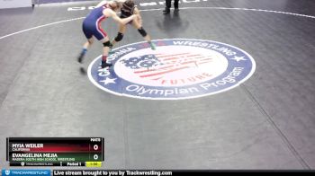 122 lbs Semifinal - Evangelina Mejia, Madera South High School Wrestling vs Myia Weiler, California