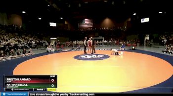 1st Place Match - Nathan Nicoll, Canyon View vs Preston Aagard, Juab