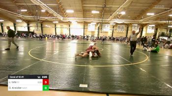 141 lbs Consi Of 16 #1 - Carter Tate, Spartan Combat RTC vs David Kreidler, Navy - UNATT