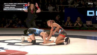 110 lbs 1st Place Match - Sarissa Tucker, Virginia vs Isabel Kaplan, Indiana