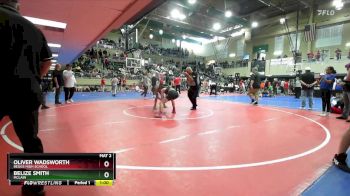 132 lbs Cons. Round 2 - Oliver Wadsworth, Beggs High School vs Belize Smith, MCLAIN