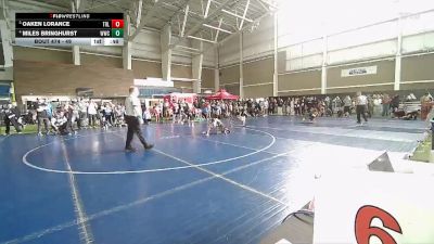 49 lbs Cons. Semi - Oaken Lorance, Team Real Life vs Miles Bringhurst, Westlake Wrestling Club