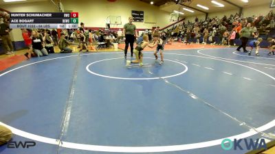 64 lbs Consolation - Hunter Schumacher, Bartlesville Wrestling Club vs Ace Bogart, Dark Cloud Wrestling Club