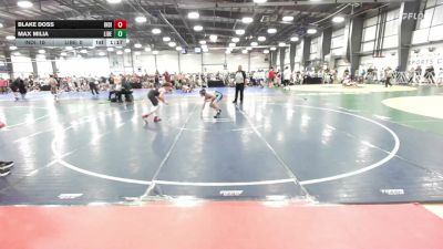 120 lbs Rr Rnd 1 - Blake Doss, Indiana Outlaws White - HSB vs Max Milia, Liberty High School - HSB