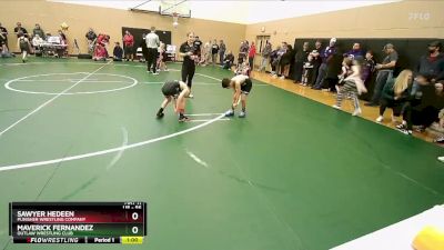 56 lbs Quarterfinal - Sawyer Hedeen, Punisher Wrestling Company vs Maverick Fernandez, Outlaw Wrestling Club