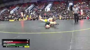 165 lbs Quarterfinals (8 Team) - Jake Burton, Bedford HS vs Nick Rochowiak, Hartland HS