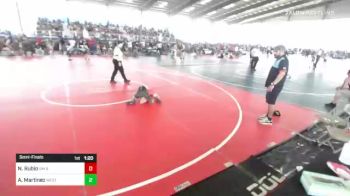 65 lbs Semifinal - Nicholas Rubio, NM Beast vs Achilles Martinez, Westside RoughRiders