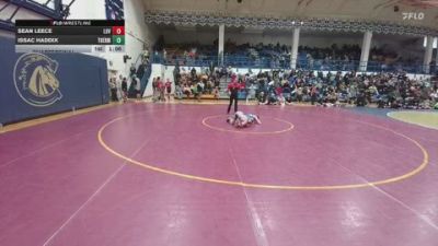 84 lbs Quarterfinal - Issac Haddix, Thermopolis Middle School vs Sean Leece, Lovell Middle School