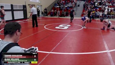 115 lbs Cons. Round 1 - Tanner Eggleston, Snoqualmie Valley Wrestling Club vs Quinn Williams, Anacortes Hawkeyes Wrestling Club