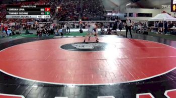 6A 132 lbs Champ. Round 1 - Tanner George, Coeur D Alene vs Jordan Loya, Madison