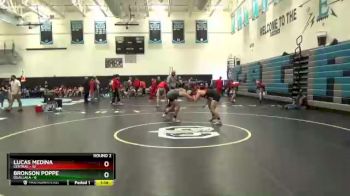 132 lbs Round 2 (4 Team) - Lucas Medina, Central vs Bronson Poppe, Ogallala