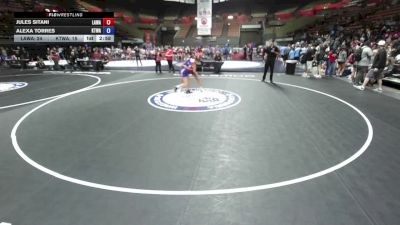 140 lbs Jules Sitani, LAWA - Los Angles Wrestling Association vs Alexa Torres, KTWA-Kings-Tulare Wrestling Association