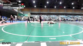145 lbs 3rd Place - Wesley Hayden, Bay Area Dragons vs Jacob Perez, Tulare Titans Wrestling Club