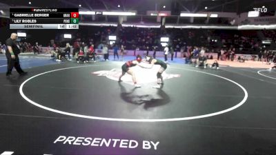 Girls 125 lbs Semifinal - Gabrielle Berger, Granger (Girls) vs Lily Robles, Peninsula (Girls)