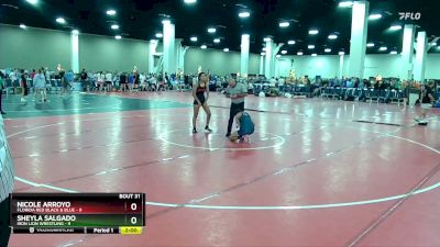 120 lbs Placement (16 Team) - Sheyla Salgado, Iron Lion Wrestling vs Nicole Arroyo, Florida Red Black & Blue