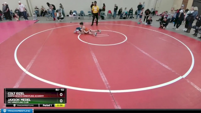 62 lbs Round 1 - Jaxson Medel, Vici Wrestling Club vs Colt Eizel, North  DeSoto Wrestling Academy