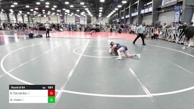 132 lbs Round Of 64 - Sarah Cervenka, LA vs Aenaya Vines, AL