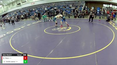 14U Boys - 110 lbs Cons. Round 2 - Eli VanBruaene, Contenders Wrestling Academy vs Ben Pece, Askren Wrestling Academy