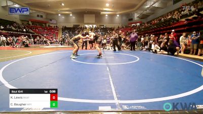 155 lbs Consi Of 8 #2 - Kaden Lewis, Skiatook Youth Wrestling vs Cameron Bougher, Mannford Pirate Youth Wrestling