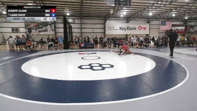 74 kg Champ. Rd Of 128 - Joseph Clark, ERTC vs Laird Root, Tar Heel Wrestling Club