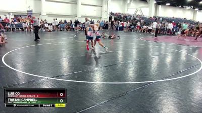 150 lbs Placement (16 Team) - Luis Co, Nebraska Heroes (B Team) vs Tristan Campbell, Capitian Nebraska (A Team)