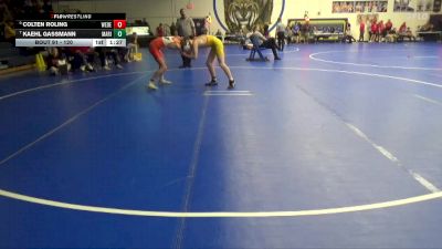 120 lbs Cons. Round 2 - Kaehl Gassmann, Marion vs Colten Roling, West Delaware, Manchester