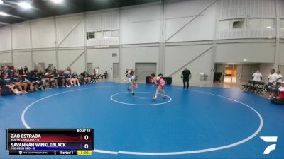 117 lbs Placement Matches (8 Team) - Zao Estrada, South Carolina vs Savannah Winkleblack, Michigan Red