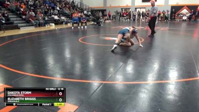 G-18 lbs Round 4 - Dakota Storm, Columbus/WMU vs Elizabeth Briggs, Urbandale